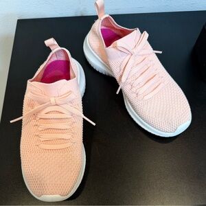 Skechers Light Pink Women's Knit Sneakers Memory Cooled Foam size : US:4.5